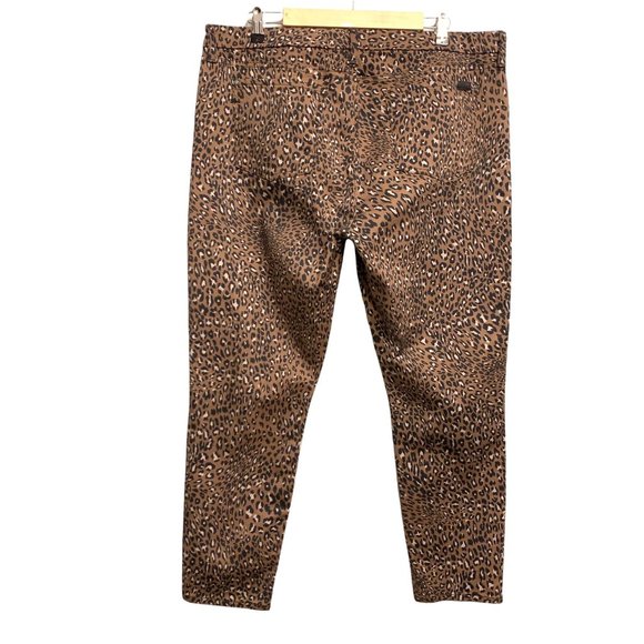 Jen 7 7 For All Mankind High Waist Cheetah Print Ankle Skinny  Plus Size… - Picture 5 of 15